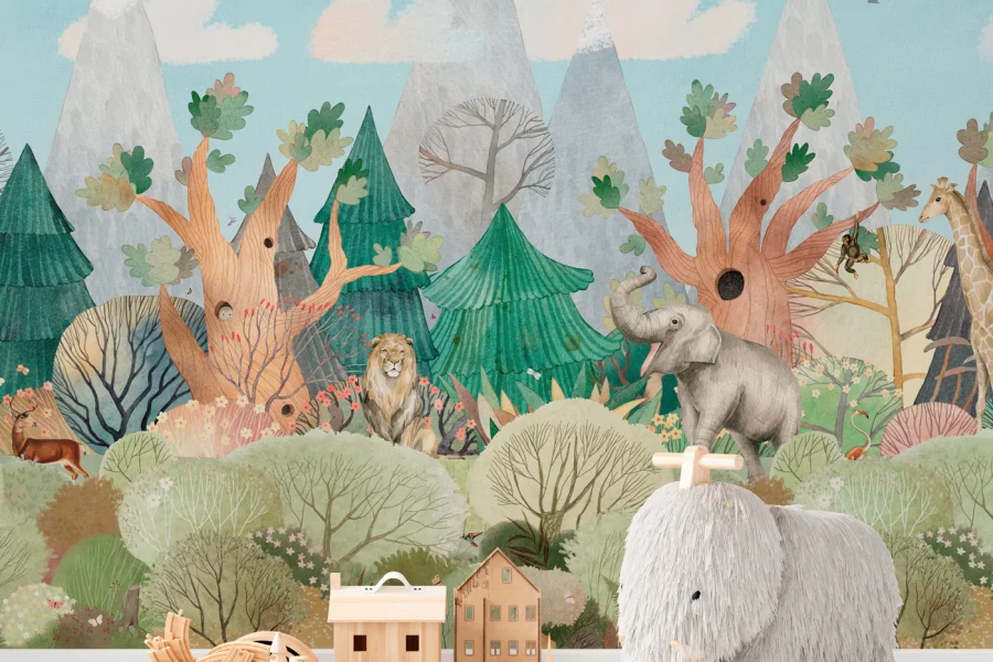 The Magic of Mural Wallpapers for a Storybook Room